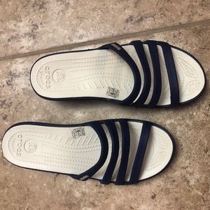Navy CROCS Sandals